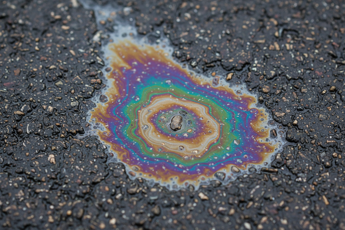 Etre l'arc en ciel dans la flaque d'essence