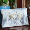 Pochette zippée La nature me guide en secret